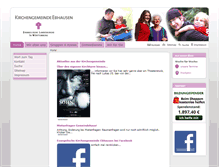 Tablet Screenshot of ebhausen-kirche.de